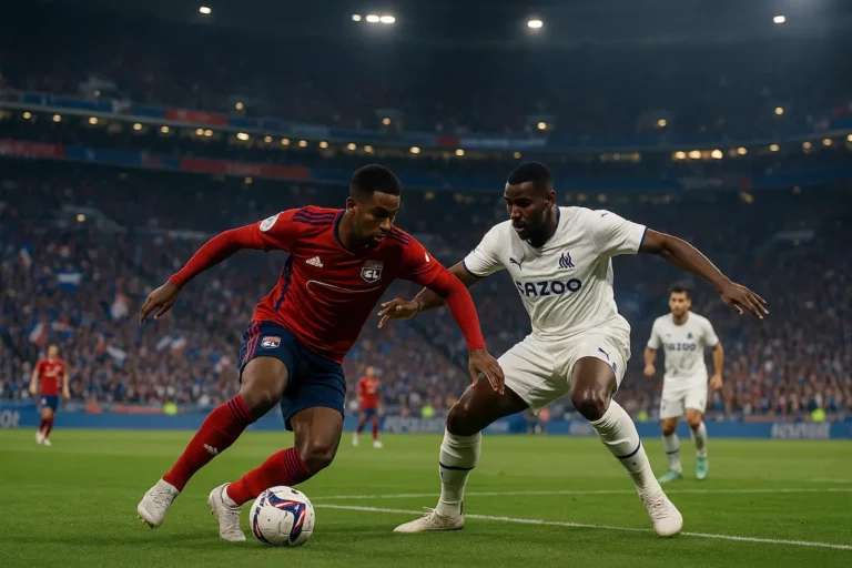 Lyon Marseille chaîne TV Ligue 1 heure